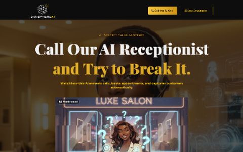Salon website preview