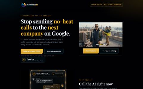 HVAC Services website preview