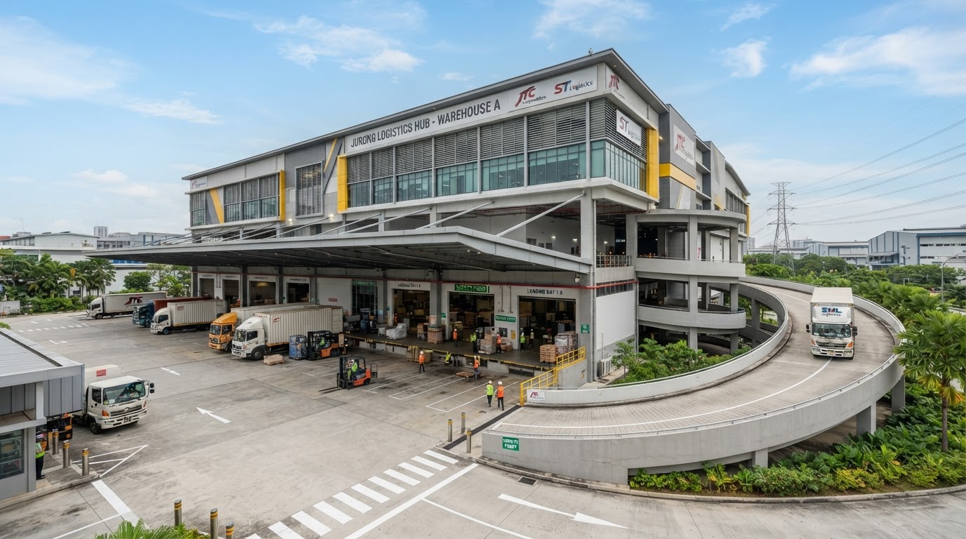 Singapore industrial warehouse with loading bays