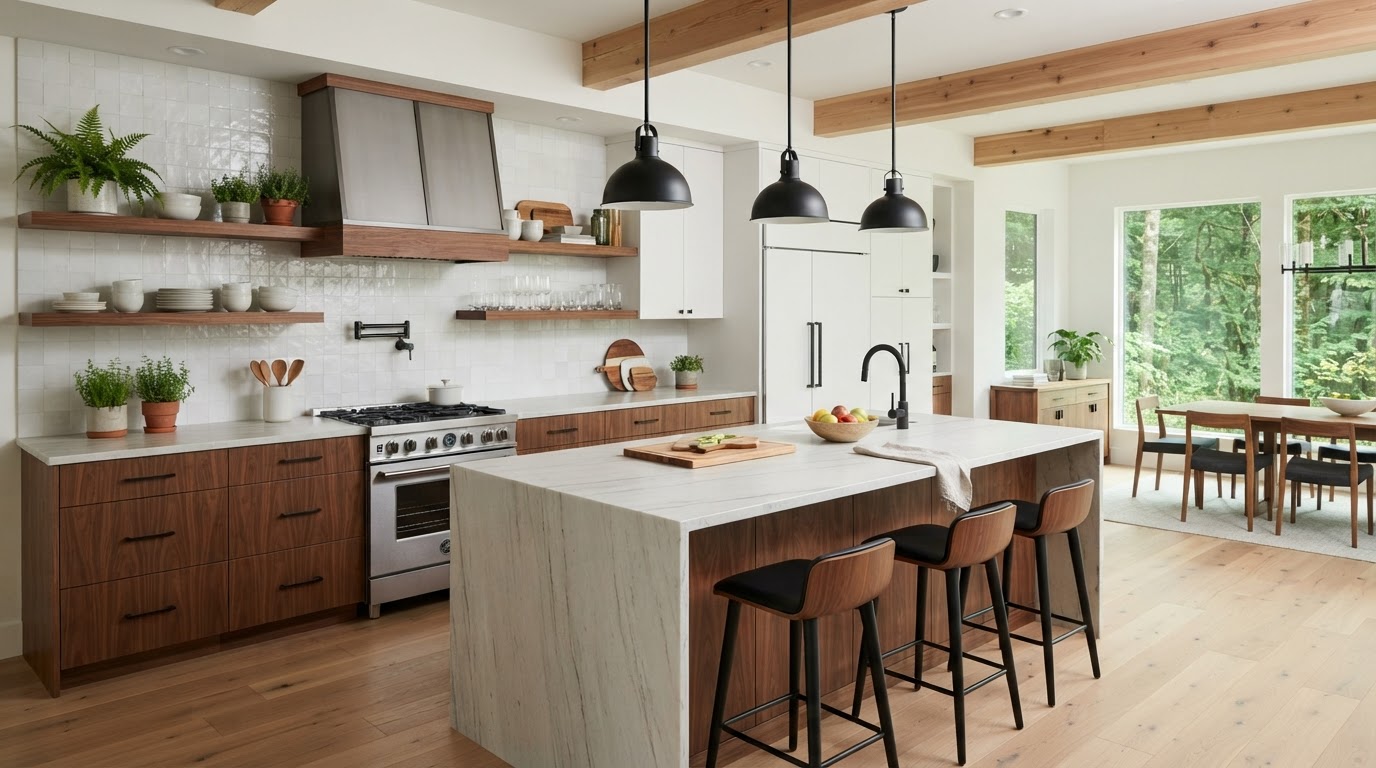 Bathroom & Kitchen Remodel project on a home in the Puget Sound region
