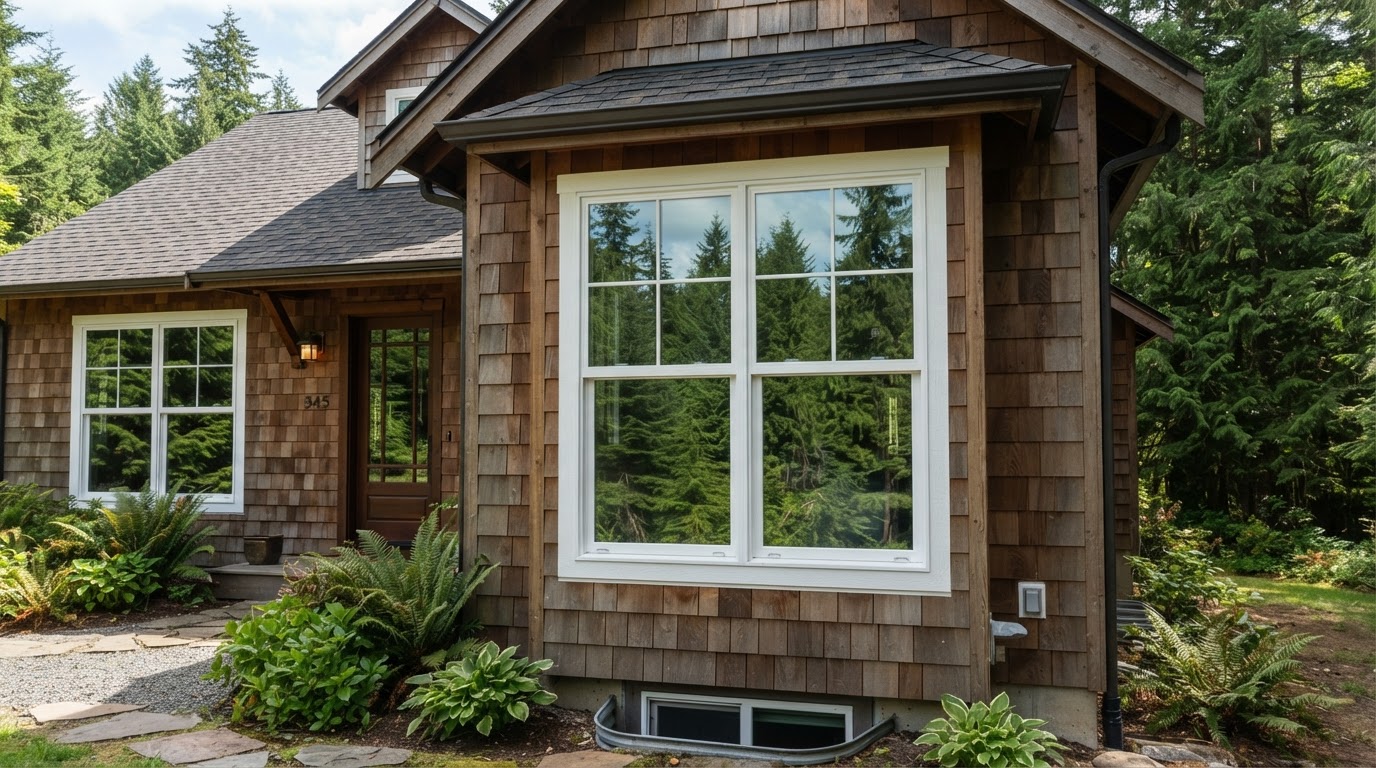 Windows project on a home in the Puget Sound region