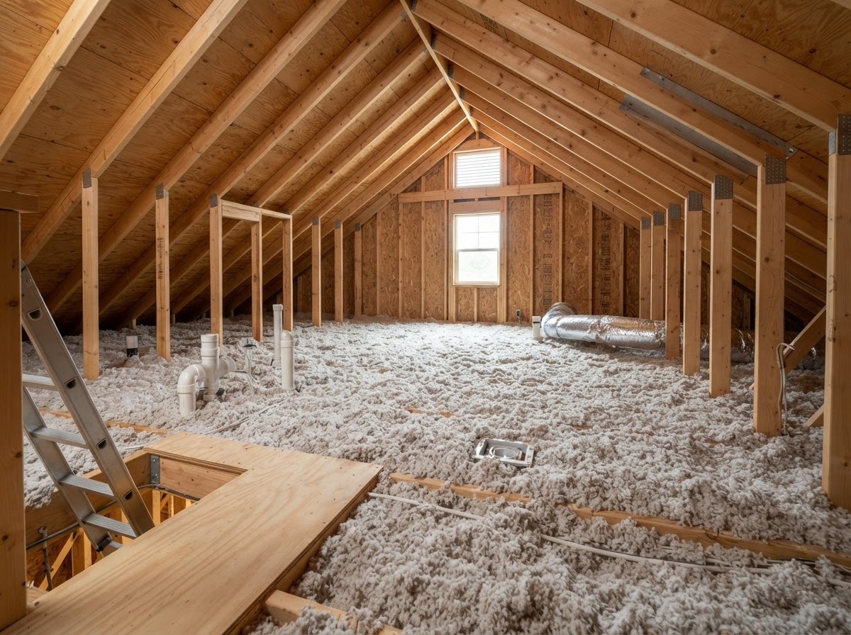 Attic Insulation project in the Puget Sound region