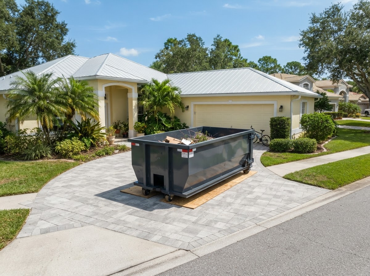 Roll-off dumpster rental services in Wesley Chapel