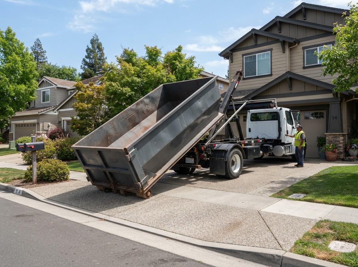Same-day dumpster rental options near Wesley Chapel