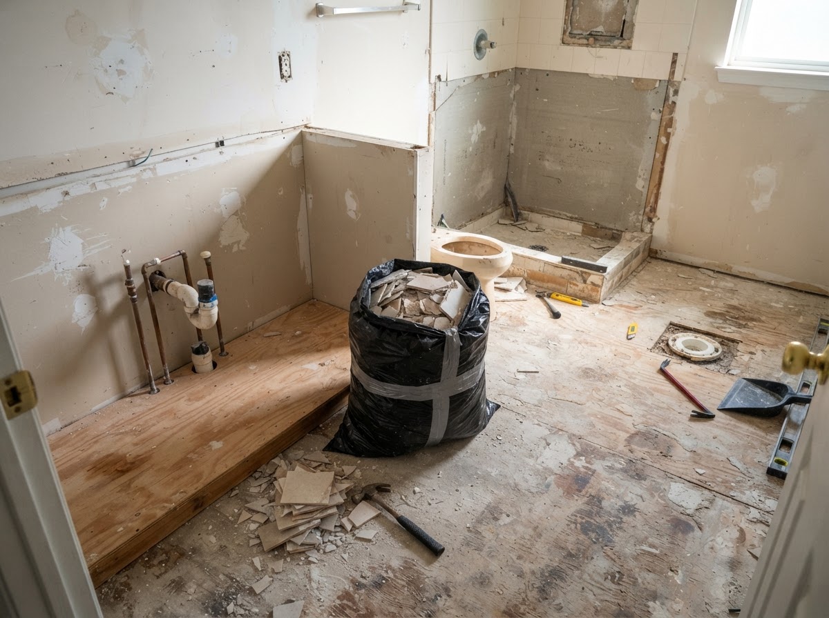 Bathroom demolition services in Wesley Chapel