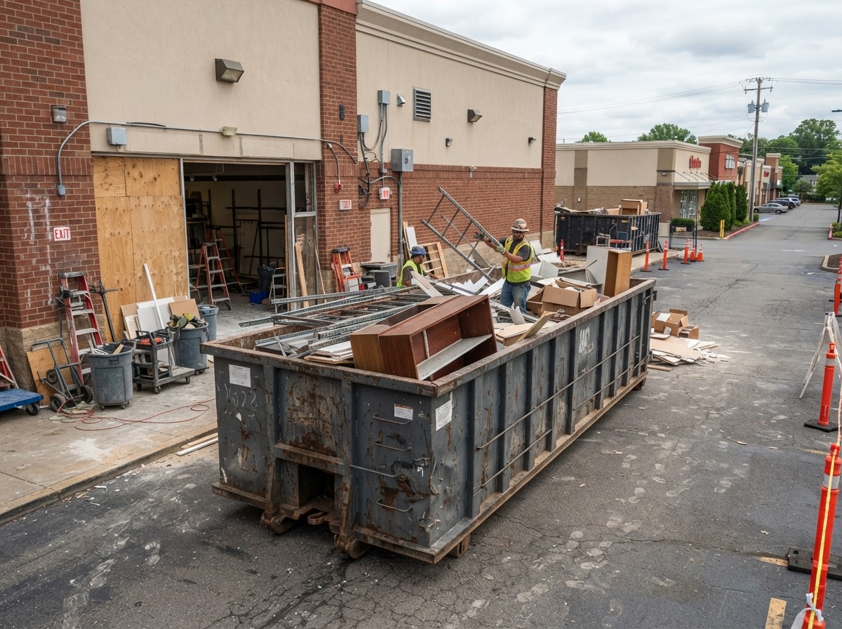 Retail store dumpster rental near Wesley Chapel