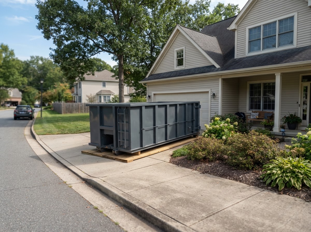 Residential dumpster rental in Wesley Chapel
