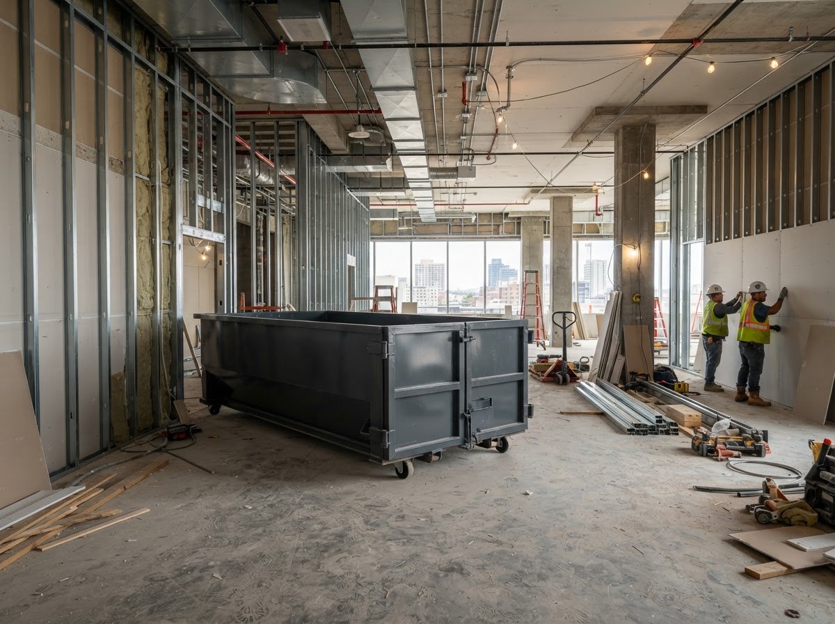 Commercial renovation dumpster rental near Wesley Chapel