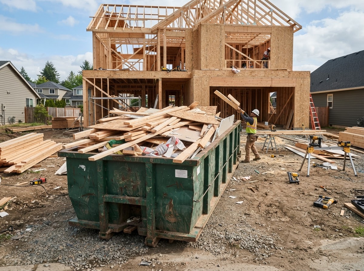 Construction dumpster rental near Wesley Chapel