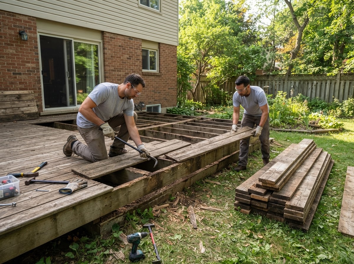 Deck demolition services near Wesley Chapel