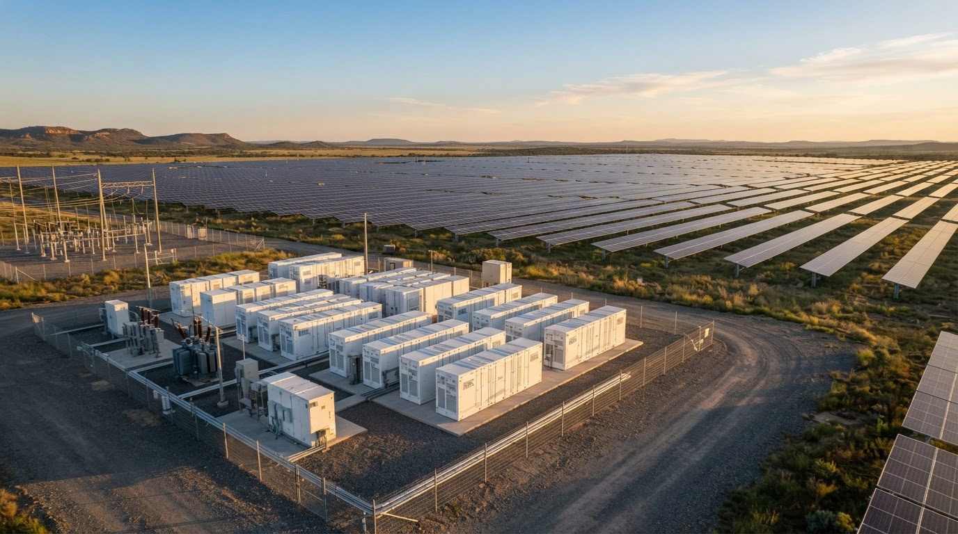 Freiflächen-PV mit Großspeichern