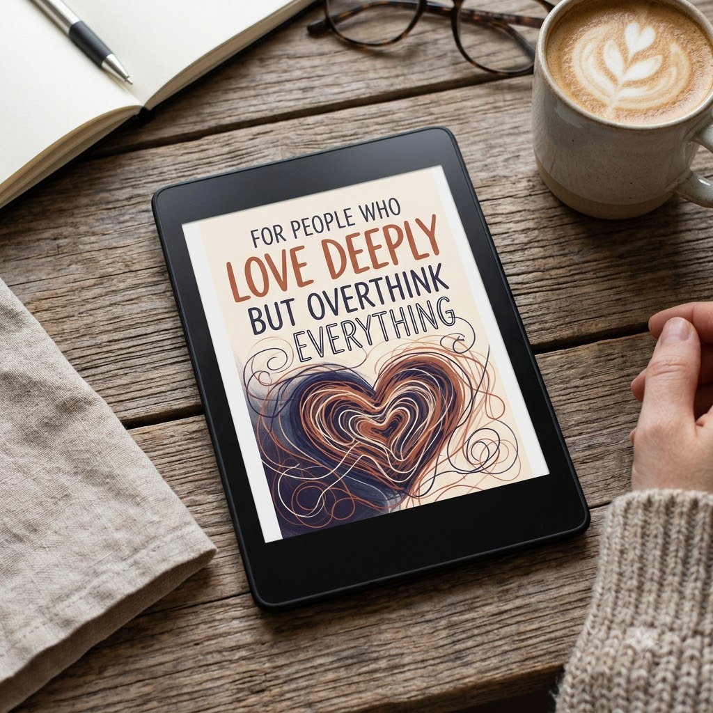 eBook on e-reader: For People Who Love Deeply But Overthink Everything