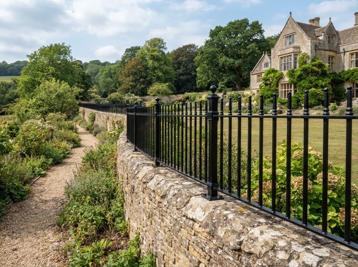 Completed metal fencing project across Exeter and South Devon