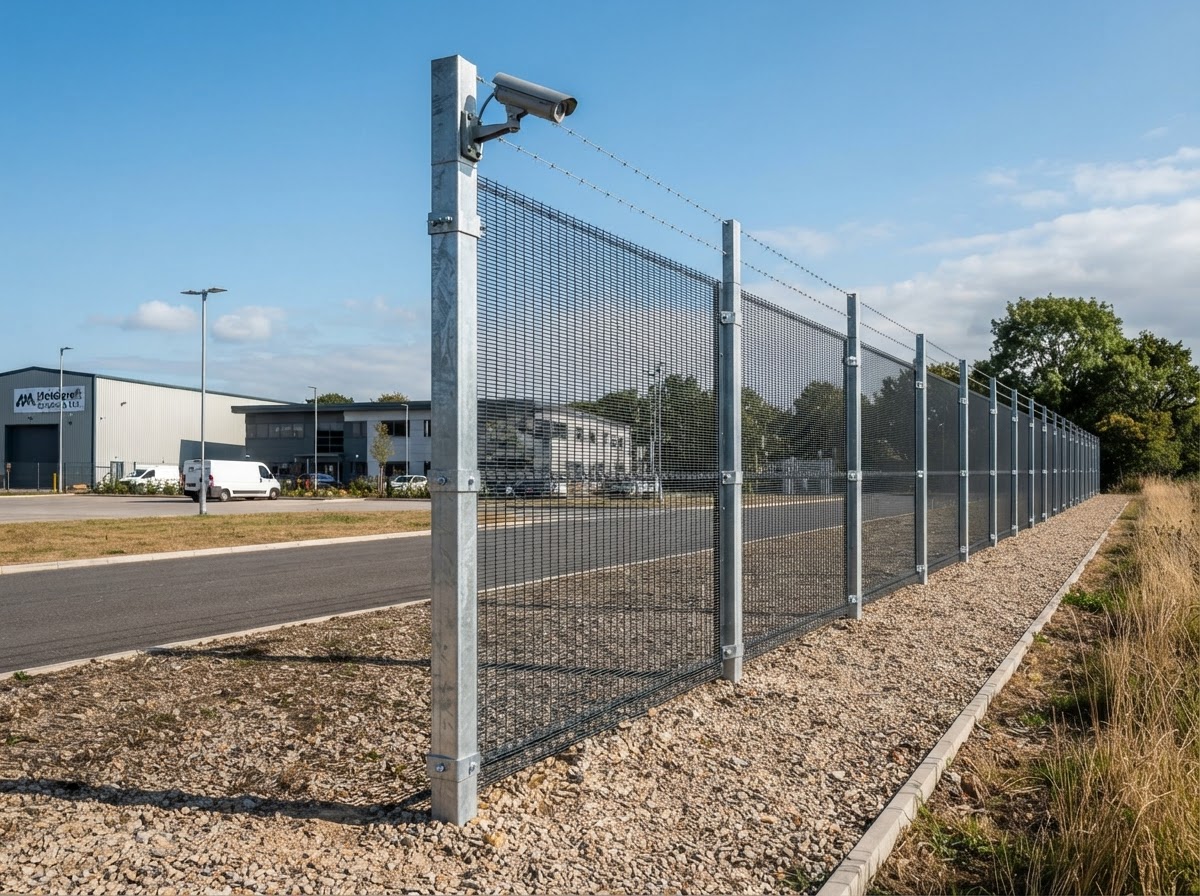 Security fencing installed by J&J Contractors in South Devon