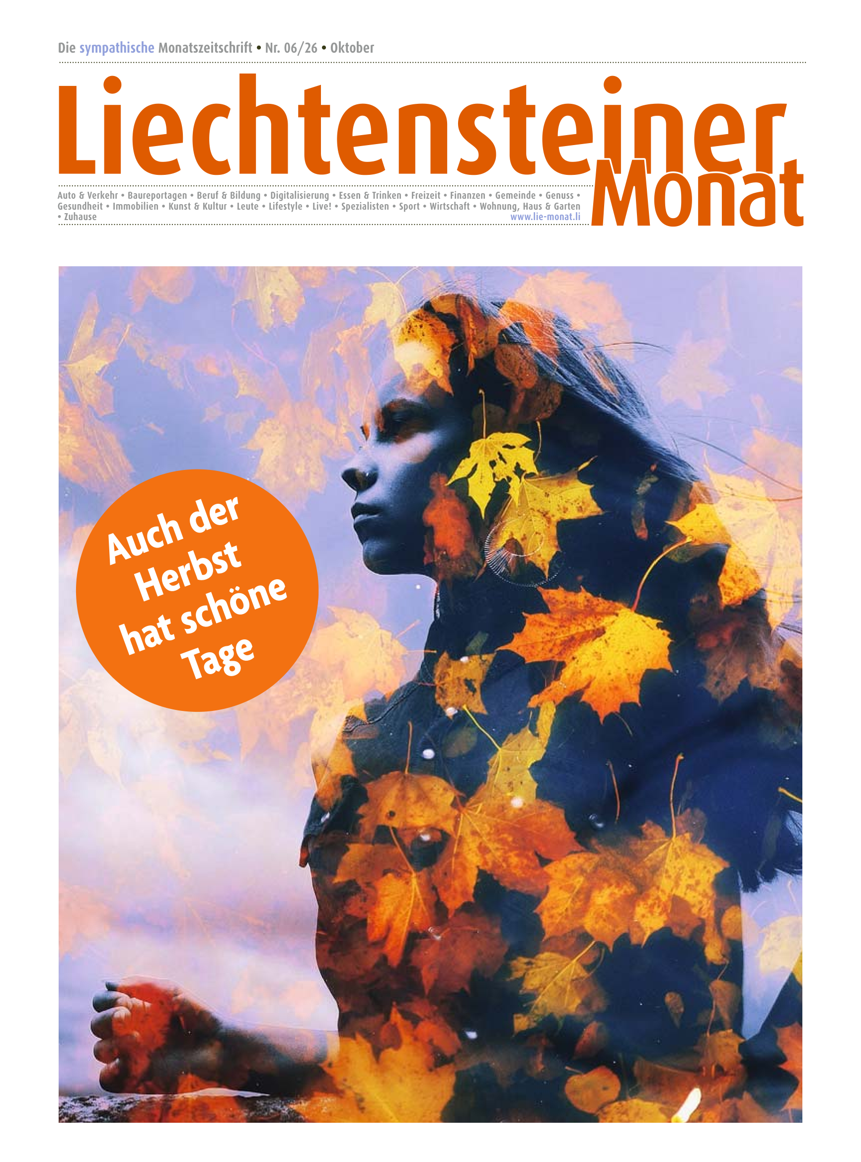 Liechtensteiner Monat Nr. 6/2026 · Oktober – Originaltitelseite