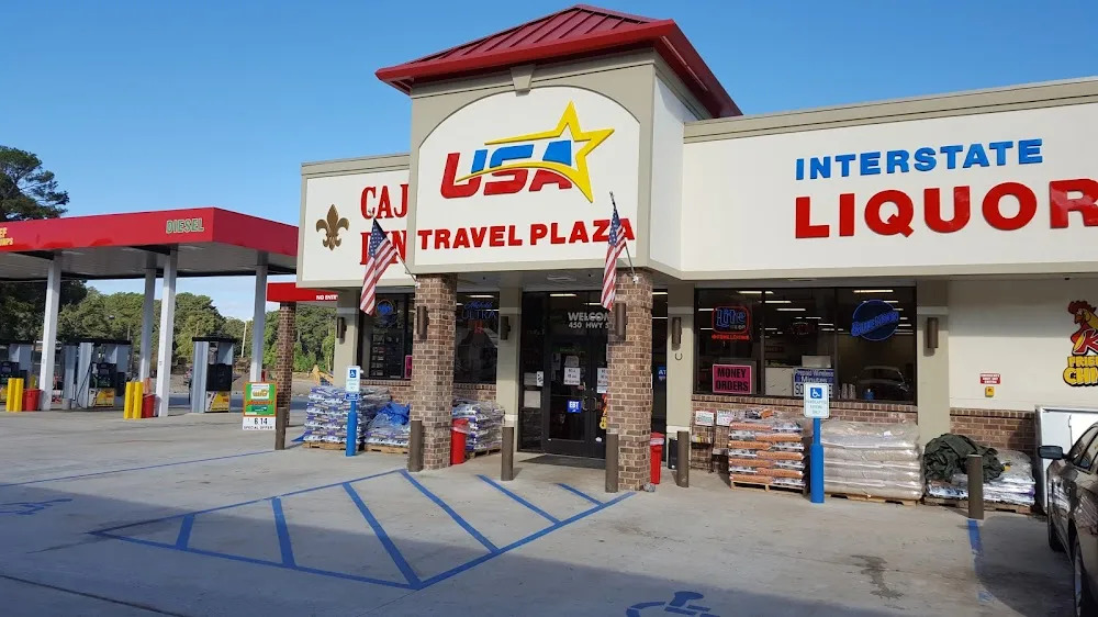 USA Travel Plaza and Cajun Diner storefront in North Louisiana