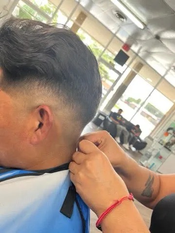 Precision Mid Fade with Textured Chair Finish