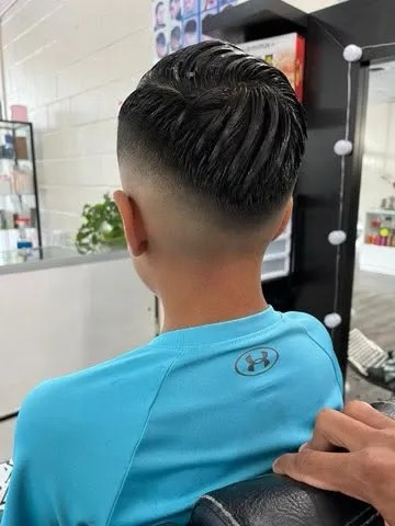 Youth Textured Slick Comb & Clean Low Taper Skin Fade