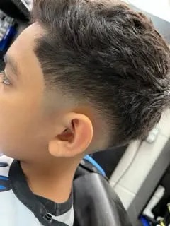Youth Clean Low Taper Fade & Natural Textured Crop