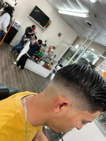 Men's Slick Back & Mid Skin Fade