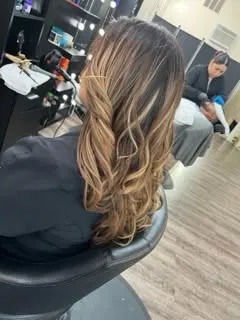 Golden Blonde Sunlit Balayage & Salon Styling