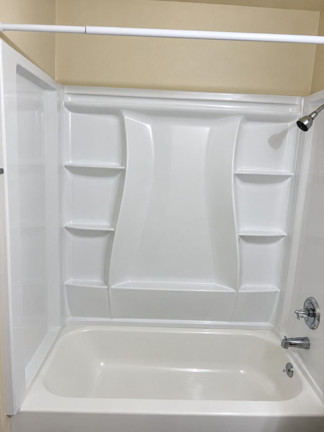 Deep Scrubbed Shower & Bathtub Enclosure