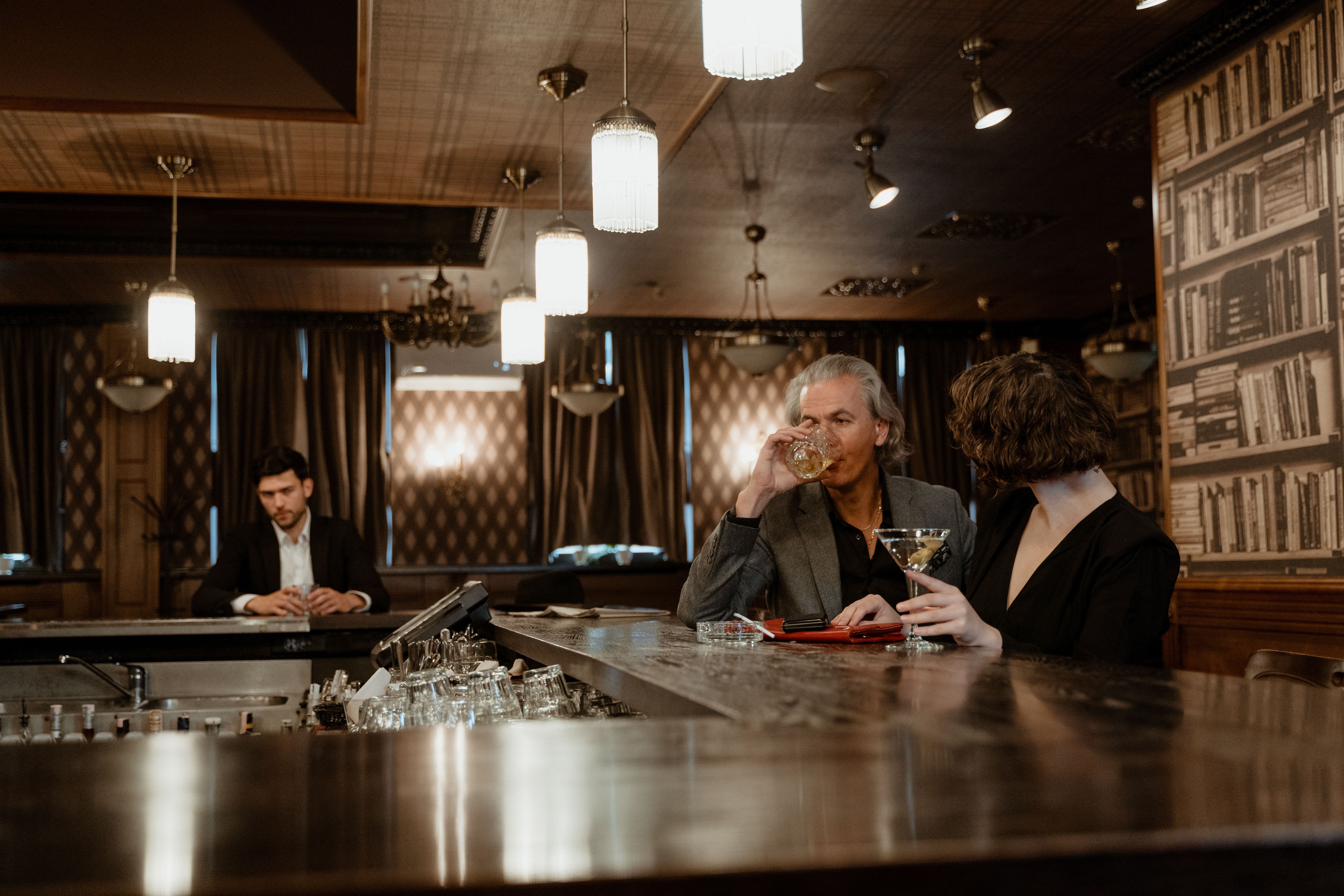 Members lounge conversation