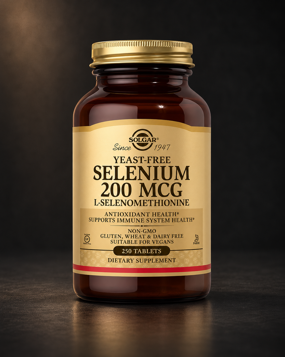 Solgar Yeast-Free Selenium 200 mcg (250 Tablets) — Minerals