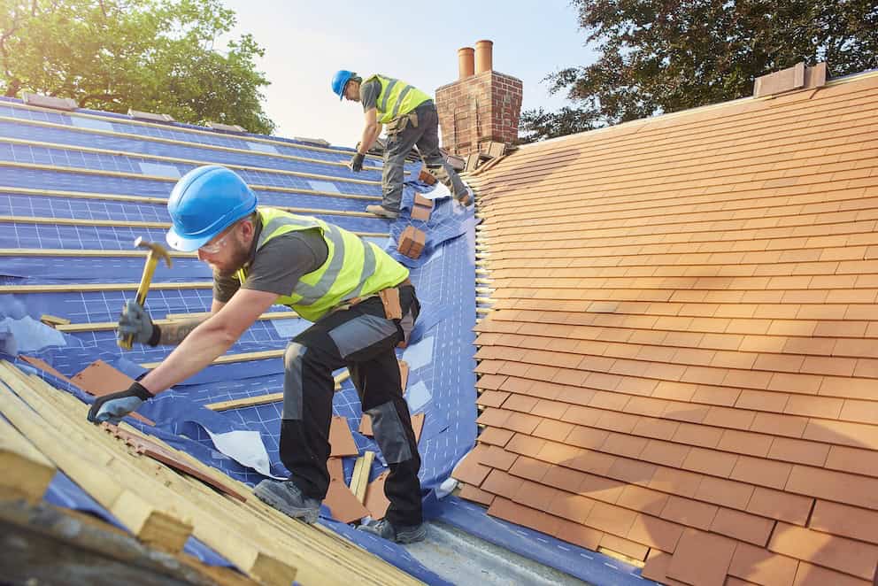 Missing or slipped roof tiles