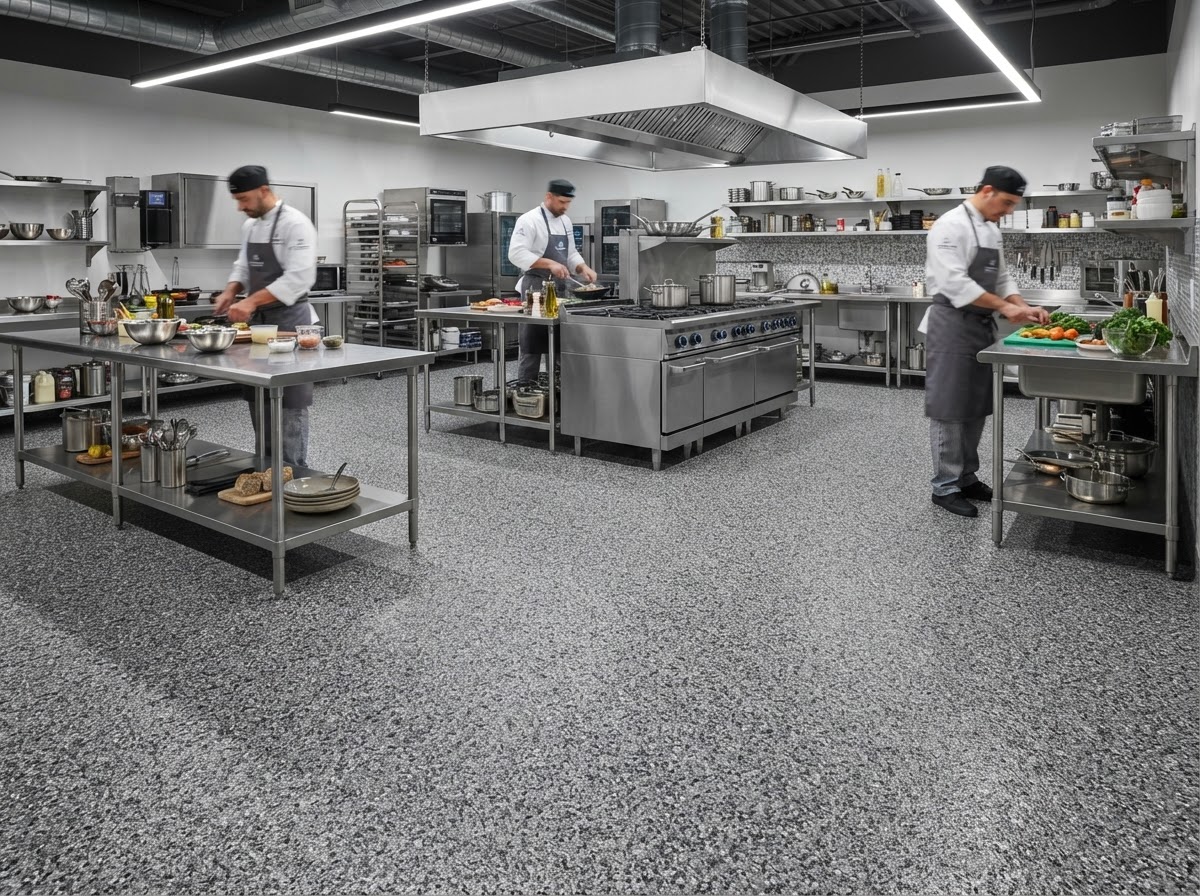 Quartz Epoxy Flooring System Detail