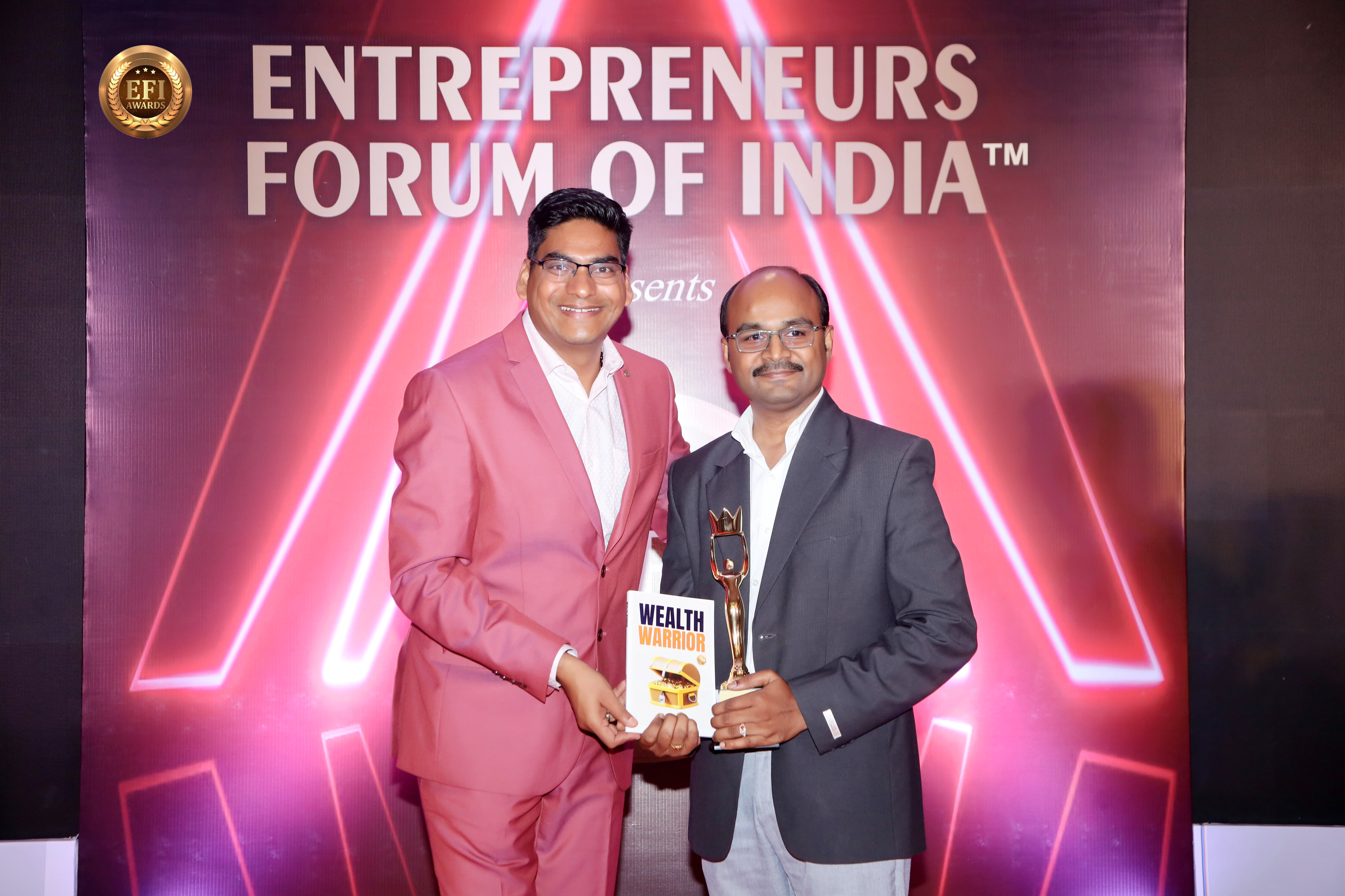 Thandavarayan M. along with Dr. Sandeep Gupta at the Entrepreneurs Forum of India event