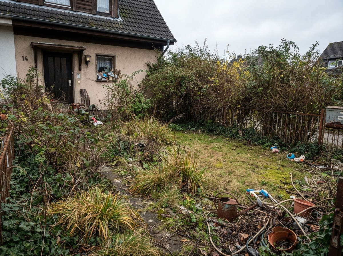 Garten vor der Umgestaltung