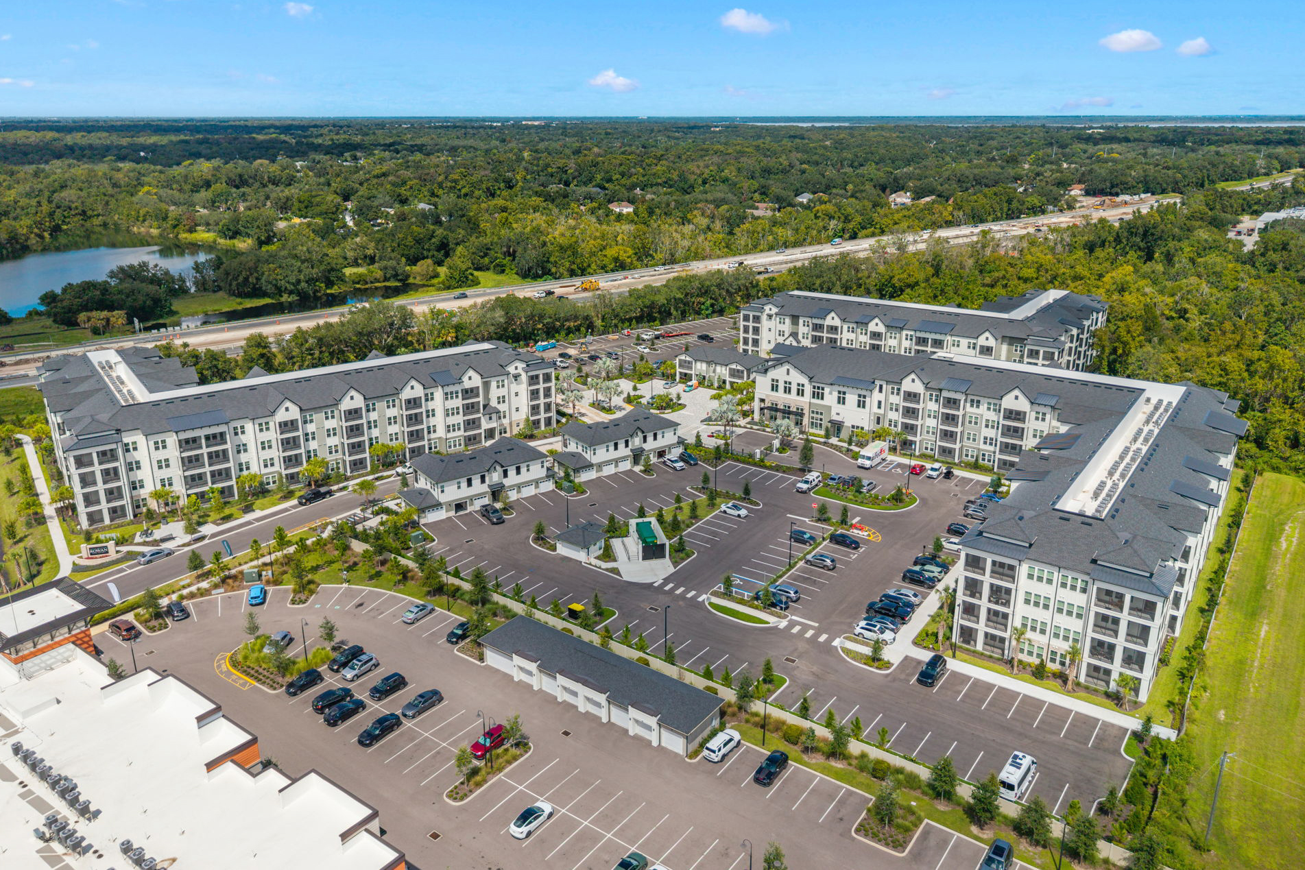 Development site before and after media production — after