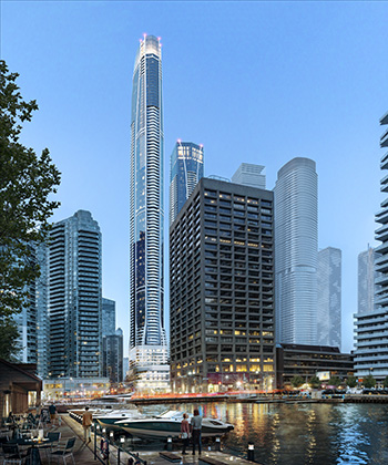 Pinnacle SkyTower condominium tower, 1 Yonge Street, Toronto