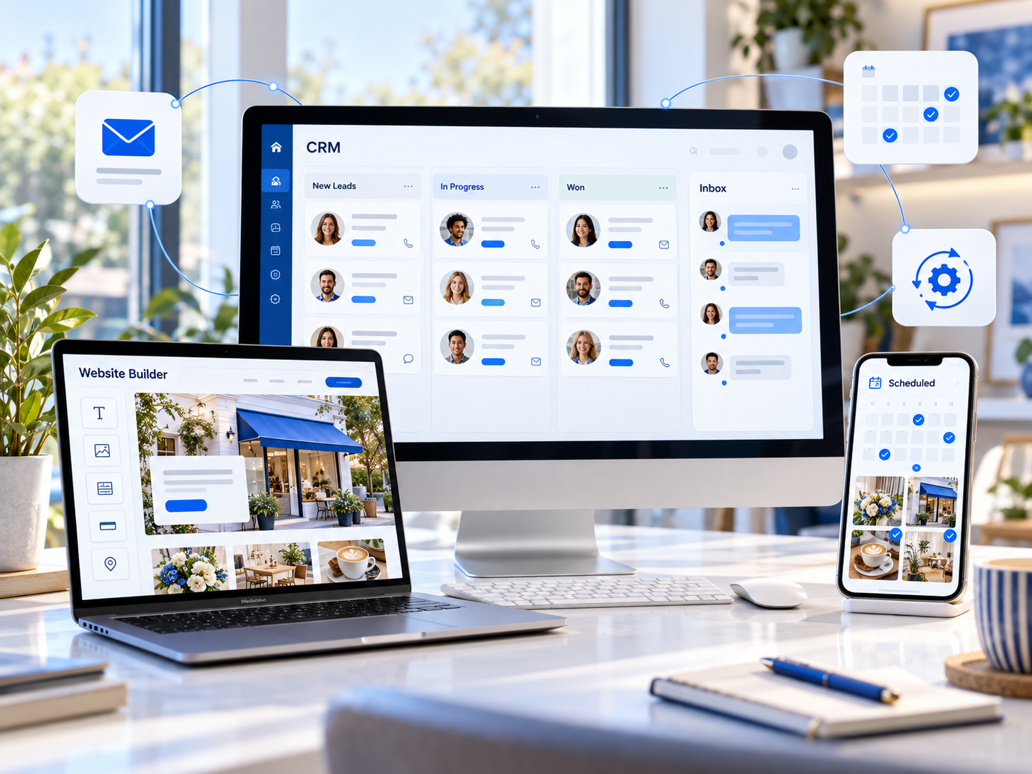 Bonus CRM, Unlimited Site Builder & 90% Automated Social Media Poster