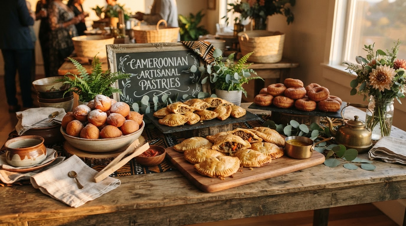 Fresh pastries on the table