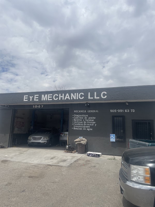 Inside E y E Mechanic LLC auto repair shop in Albuquerque