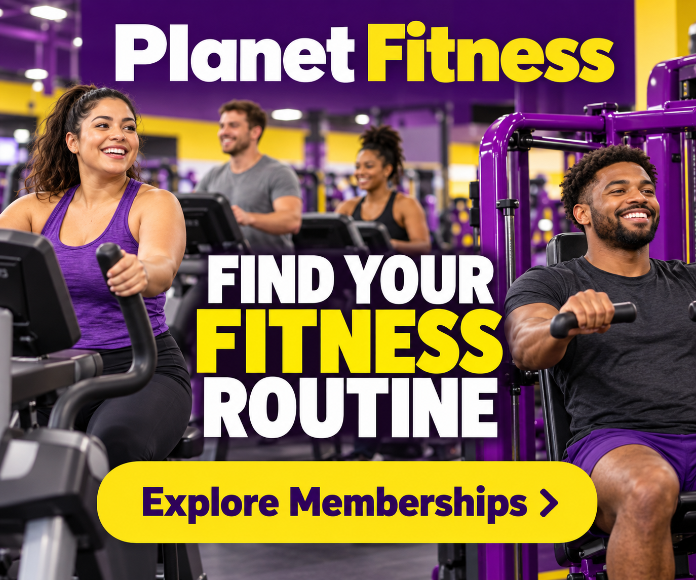 Planet Fitness — Find Your Fitness Routine — Explore Memberships