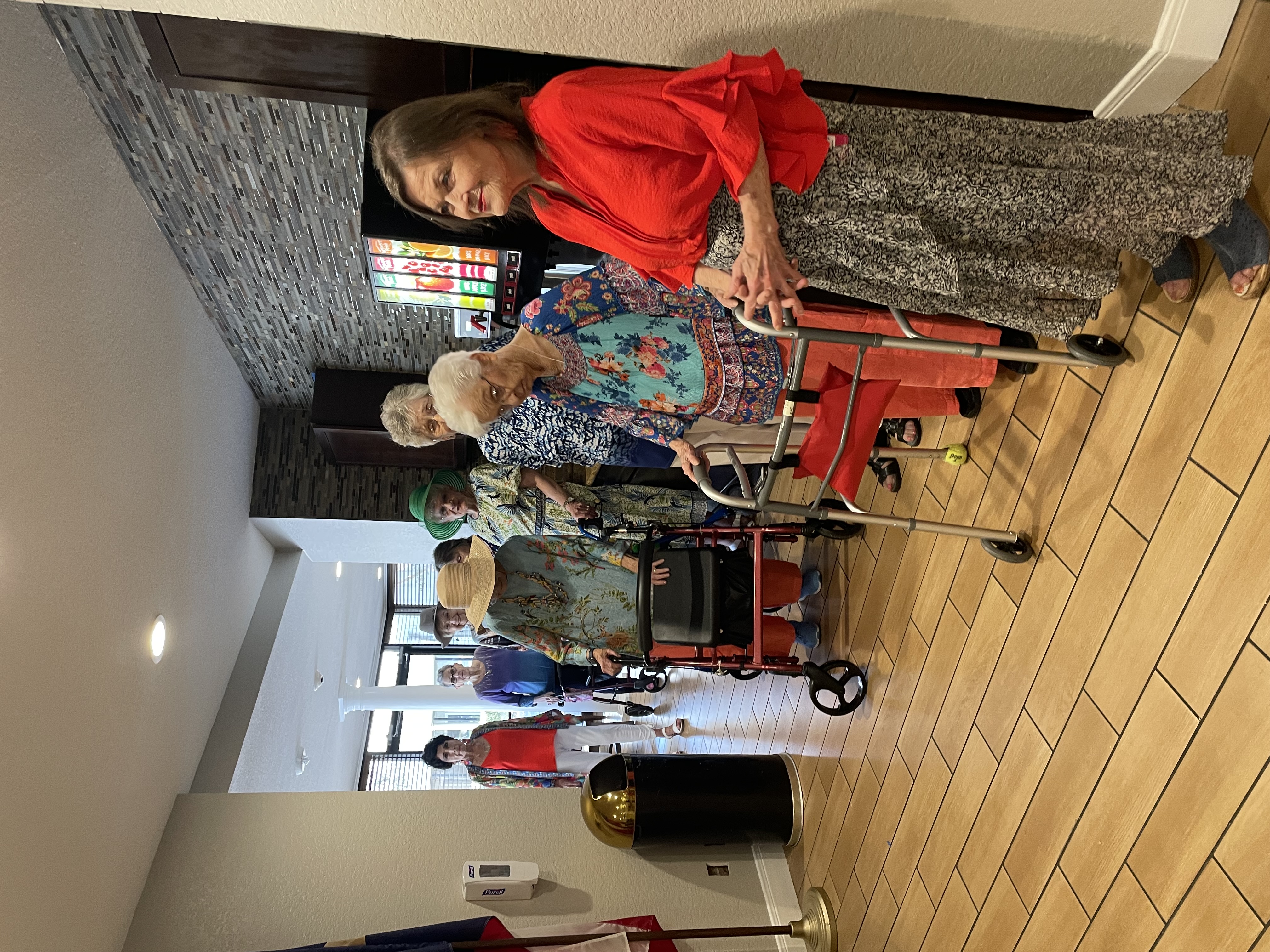 Residents and volunteers gathered together in a joyful celebration on Beauty Queen Day