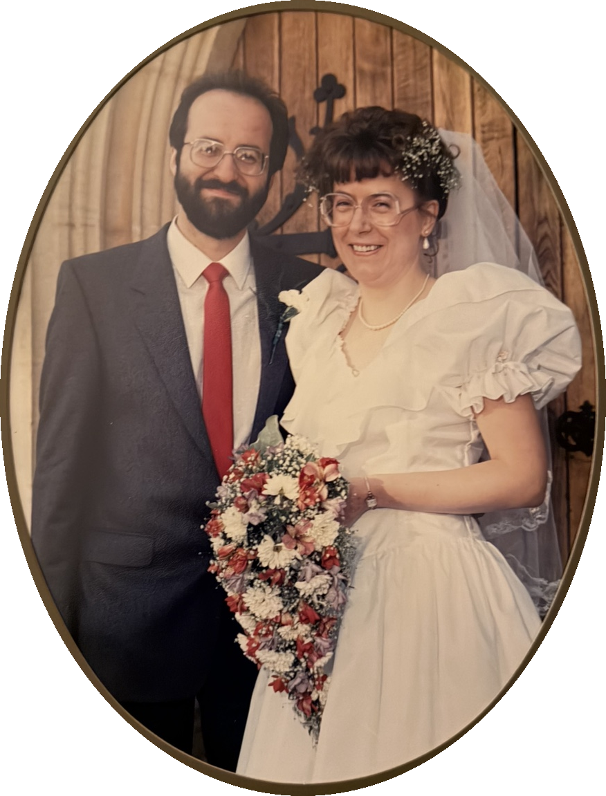 Maria and Kaz Tchorzewski on their wedding day