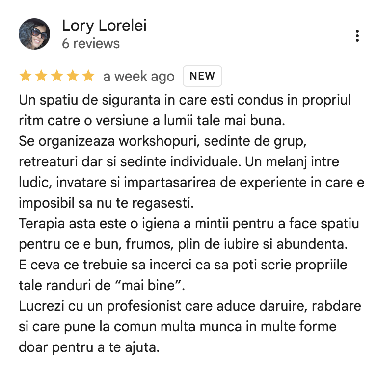 Recenzie Google - Lory Lorelei