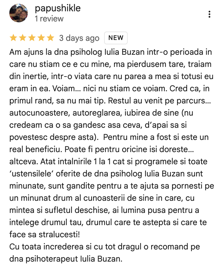 Recenzie Google - papushikle