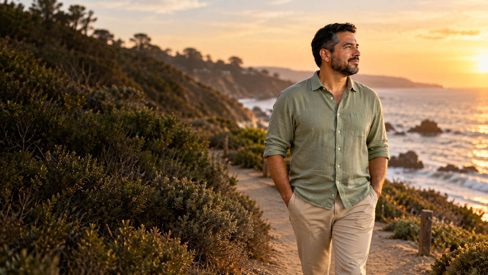 Local business owner enjoying time away from work