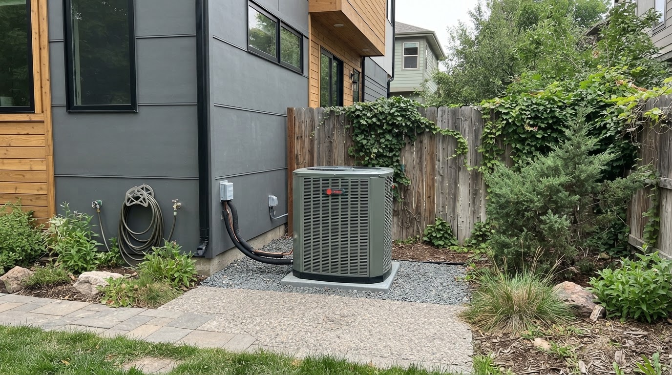 Heat Pump Services — HVAC equipment in a Denver home