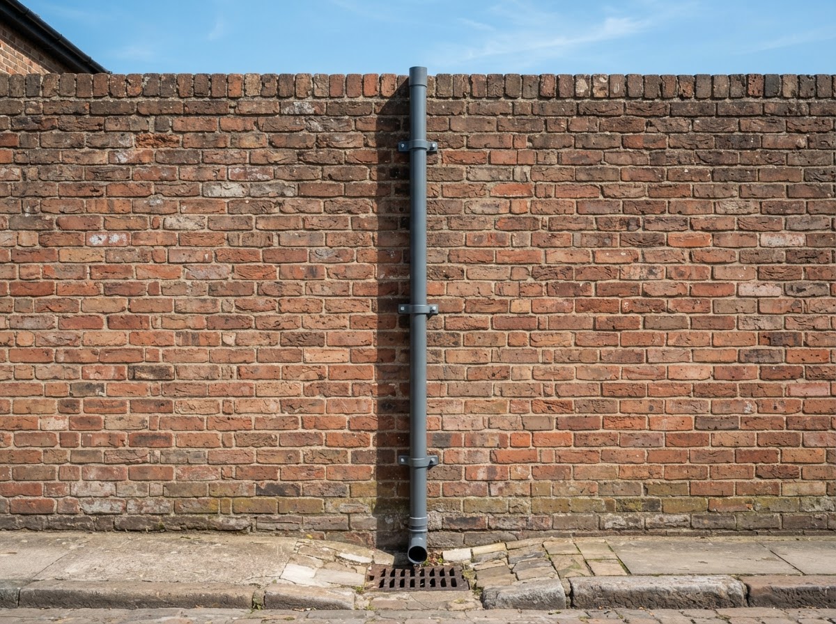 Leader Pipe Installation after — fully restored result