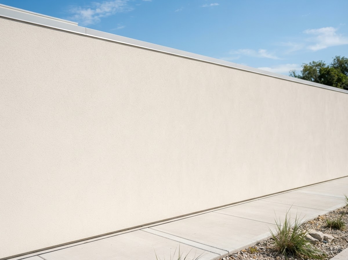 Stucco after — fully restored result