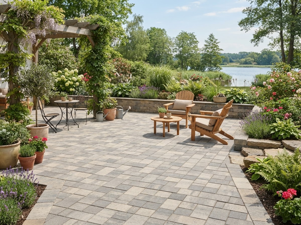 Paver Installation after — fully restored result