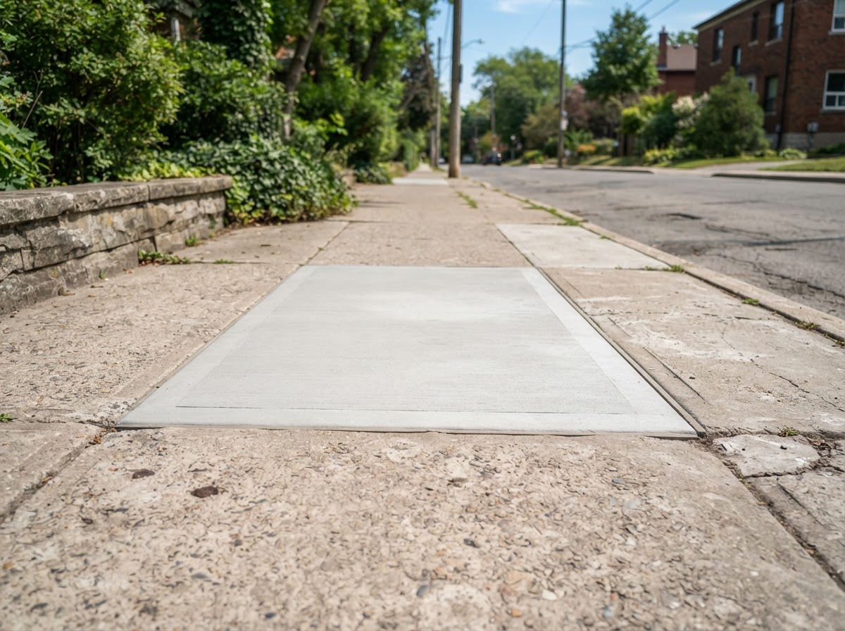 DOT Sidewalk Violation Removal after — fully restored result
