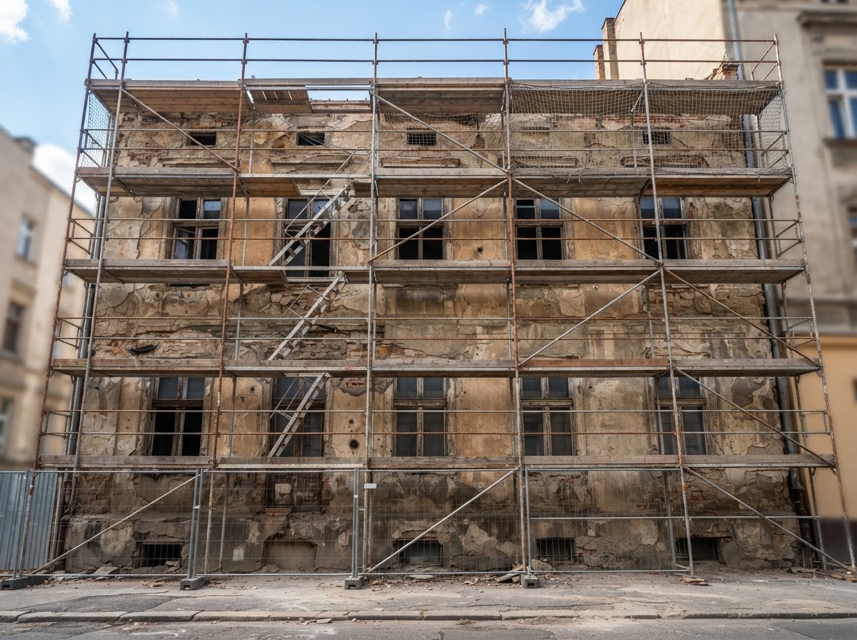 Local Law 11 Facade Repairs before — deteriorated condition