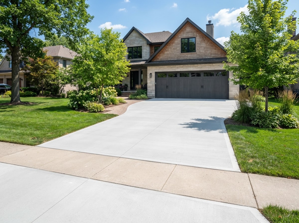 Concrete Driveways after — fully restored result